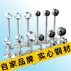 Hujian Soporte Fijo de Acero Inoxidable 304 para Barra de Ropa de Armario Base para Barra de Secado Tubo Redondo Colgador de Barra de Toalla