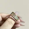 Popular Transfronterizo Shengxi Más Vendido Anillo de Acero Inoxidable con Diseño de Flecha Oro Rosa Madera Blanca + Seda Oro Rosa Flecha