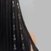 10 piezas TEUM Europeo y Americano Explosiones SHEIN Peluca DIY Trenza Sucia Accesorios Anillo para el Cabello Trenza Estrella Hueca