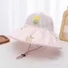 Sombrero de Sol para Bebé Primavera y Verano Gorra Infantil Verano Sombrero de Protección Solar de Malla de Ala Ancha con Flores para Hombre y Mujer