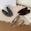 Mocasines Versátiles de Tacón Bajo Estilo Coreano con Forro de Felpa Disponibles 2025 Otoño/Invierno Zapatos Casuales para Mujer para Uso en Exteriores Zapatos Peludos Sencillos