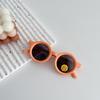 Gafas de Sol para Bebé Meses Pequeños Gafas de Sol para Niños No Lastiman los Ojos Protección UV Montura Redonda Pequeña Gafas de Silicona Suave