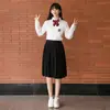 Uniforme Escolar JK Estilo Preppy Traje de Uniforme Escolar Estudiante de Secundaria Estudiante de Preparatoria Camisa Blanca Camisa Uniforme de Performance para Coro Femenino