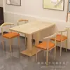 Conjunto de Mesa e Cadeiras para Restaurante de Fast Food para Uso Comercial, Adequado para Lojas de Hot Pot Picante e Macarrão, Restaurantes, Chá de Leite, Sobremesas, Lanches e Espetinhos Fritos, com Mesas e Cadeiras Espessadas