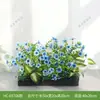 Combinación de paisajismo con plantas verdes artificiales, jardineras, maceteros, decoraciones de flores artificiales, decoración de paisaje con plantas artificiales para escaparates de centros comerciales, interior y exterior