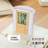 Reloj de tubo de bambú con calendario, multifuncional, pantalla digital de bambú, portalápices, decoración de escritorio para estudiantes y oficina, ventas directas de fábrica