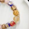 Templo mismo estilo fragante gris porcelana lámina de oro esmalte de color pulsera familia de bestias doradas tres perfecto fragante gris esmalte de color pulsera