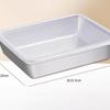 Caixa quadrada de aço inoxidável 304 para alimentos quentes, caixa de sabor para uso doméstico, lancheira, caixa de armazenamento de lanches, prato de frutas secas