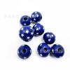 Cuentas de Madera al por Mayor 16mm Día de la Independencia Americana Cuentas Redondas Bandera Estrella de Cinco Puntas Cuentas Adornos Colgantes Accesorios para Joyería Hecha a Mano DIY