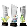 Colorido laser Troféu medalha criativa impressão a cores Troféu concurso prêmio troféu lembrança atacado personalização