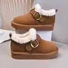 Botas de Nieve para Niños Invierno Nuevo Estilo Zapatos Grandes de Algodón para Niñas Acolchado de Terciopelo Grueso Cálido Zapatos Birkenstock para Niñas Resistentes al Desgaste Ligeros