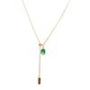 Collar transfronterizo de acero de titanio que no se desvanece para mujer, diseño nicho de lujo ligero, accesorios de cadena de clavícula simples y avanzados al por mayor