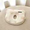 Almohada para Bebé de 0 a 6 Meses Absorbente de Sudor y Transpirable Corrección para Bebé Forma de Cabeza Anti-Excénctrica Recién Nacido Cuatro Estaciones Almohada Moldeadora de Silicona