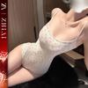 Ropa Interior Sexy Uniforme Sexy Mono Deseo Puro Japonés Floral Tirantes Agua Muerta traje talla grande Traje de Baño Dulce