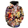 Nuevo estilo QLZWK Sudadera con capucha impresa en 3D para hombre y mujer Cosplay Entorno de dibujos animados
