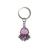 Llavero de Animal Marino Goma Suave de PVC Pegamento de Goteo Llavero Pequeño Regalo Llavero de Dibujos Animados Colgante Adorno