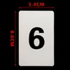 Cartões de Número Placas de Número Universais de Plástico Cartões de Código Numerados com Furos Ferramenta de Aprendizagem de Classificação Sequencial Cartões de Contagem