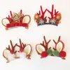 Accesorios para el Cabello de Astas Nuevas Transfronterizos Adornos de Astas de Alce Lindos para Celebraciones Pinza para el Cabello Clip para el Cabello de Disfraz Navideño