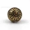 Botão de Metal Bronze Estilo Chinês Bola Sólida Oca Retro Camisa Hanfu Estilo Nacional Cheongsam Fivela Decorativa para Roupa