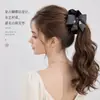 Laço de Tecido com Pedras de Diamante Flor Plissada Elástico de Cabelo para Coque na Nuca Rabo de Cavalo Corda de Cabelo, Acessório de Cabelo de Luxo Leve de Alta Qualidade para Mulheres