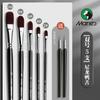 Juego de pinceles para gouache Marley con pelo de lobo, pincel de punta plana para tablero, pincel para estudiantes de arte, pincel para acuarela, pincel para pintura al óleo, pincel acrílico