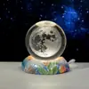Lámpara de Escritorio Creativa Cielo Estrellado del Océano Bola de Cristal Luz Nocturna Bola de Cristal Lámpara de Ambiente Decoración de Escritorio Regalo de Cumpleaños para Niños