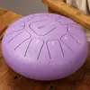 Hua Shu tambor etéreo de 8 pulgadas y 11 tonos instrumento de percusión tambor de lengua de acero para adultos introducción instrumento simple tambor etéreo portátil