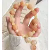 Pulsera de Flor de Durazno y Carpa Estilo Xiaohongshu, Estilo Chino Nuevo, Estilo Nacional Carpa Nicho Versátil Vaina de Loto Huella de Gato Pulsera