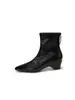 Botas elásticas ajustadas de punta fina y con plataforma para mujer, nuevas y versátiles para otoño e invierno 2026, cómodas, de media pantorrilla para el trabajo