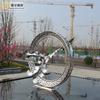 Departamento de Ventas de Esculturas de Acero Inoxidable, Monumento, Espejo Grande, Luminoso, Abstracto, Luna, Metal, Paisaje, Decoración, Adornos
