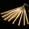 Luces de Lluvia de Meteoros de Colores Alimentadas por Energía Solar Impermeables para Exteriores Luces de Hadas para Atracciones Luces de Cadena Navideñas de Colores para Decoración de Árbol