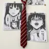 Casal Dk Estilo Japonês Estilo Academia Gravata Uniforme Jk Gravata Listrada Insígnia Acessórios Casuais de Faculdade Itens Pequenos