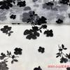 Tela de Malla Flocado Rosa Malla Suiza Malla Falda de Mujer Hilo Vestido Tela