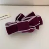 Pinza de Plátano de Lana con Bloques de Color Coreana para el Cabello Trasero de Mujer Tocado Clip Vertical para Cola de Caballo Pasador Accesorios para el Cabello
