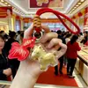 2026 Año del Caballo Oro Puro 999 "Hazte Rico al Instante" Colgante para Teléfono Cadena para Bolso Llavero Colgante Regalo