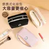 Nuevo Estilo Coreano Simple Ins Bolsa de Cosméticos de Lona de Mano de Gran Capacidad Bolsa de Almacenamiento de Alta Gama Bolsa Cuadrada Pequeña Estilo Coreano