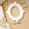 Marco de Fotos Mini de Resina Blanco Retro Casual Adornos Decorativos Estilo Europeo para Posar Accesorios Decorativos