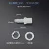 Tubo Recto Roscado de 3/2 Pulgadas con Rosca Macho, Codo de 90 Grados, Tuerca de Fijación para Instalación en Tanque de Agua/Cubo, Conector de Púa para Tubería de Agua