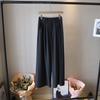 [Bizheng] 2024 otoño nuevo traje de talle alto slim alto pantalones de pierna ancha para mujer drapeado casual pantalones rectos 2341
