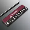Adecuado para Mitsubishi Outlander Pajero Placa de Matrícula Placa de Estacionamiento Número de Teléfono del Coche Placa de Matrícula Móvil Decoración Interior