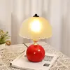 Lámpara de Mesa para Habitación de Boda, Lámpara Decorativa Roja de Dote, Lámpara de Noche para Boda, Lámpara Festiva Regulable para Boda Nueva