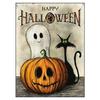 Diversión de Halloween calabaza fantasma pintura sobre lienzo mural póster arte de pared dormitorio sala de estar pintura decorativa moderna
