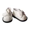 6 sapatos bjd sapatos para boneca de 30cm sapatos rasos couro brilhante 4,7cm x 2,5cm sapatos casuais
