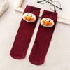 Calcetines de tubo para niños calcetines de pila para niñas creativos lindos de Superman de pan de color sólido variedad de calcetines altos de tubo para bebés