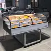 Vitrina refrigerada, carrito de tres ruedas, congelador de escalera móvil, especializado para puestos, parrilla de sobremesa, comida cocinada, brochetas fritas y guisos