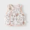 Chaleco para bebé, ropa de otoño e invierno, chaleco cálido con forro polar para niños, chaleco exterior grueso con dibujos animados para bebés, para hombres y mujeres