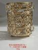 Estilo europeu de venda quente de ferro cristal caneta titular maquiagem escova de armazenamento tubo sobrancelha escova pente organizando caixa de armazenamento Crystal Craft