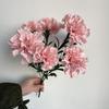 Simulación de 7 cabezas de clavel, planta de flores artificiales, decoración para bodas, hogar, hotel, venta directa de fábrica