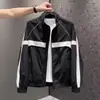 Chaqueta casual de bloques de color con cuello alto para hombre, nueva de primavera y otoño, a la moda y versátil, moda masculina