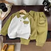 Traje 2025 Nuevo Estilo Camisa Polo Infantil Guapo Bebé Niño Primavera Conjunto de Dos Piezas Fábrica de Origen Venta al por Mayor